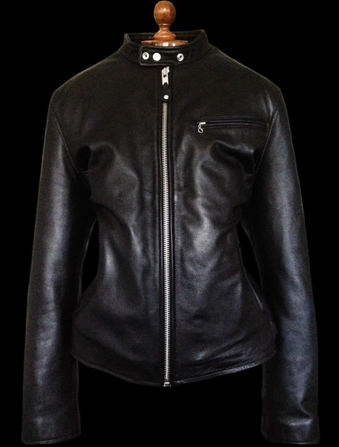 Cappotto giacca auto in pelle SCHOTT CAFE RACER moto biker moto brando