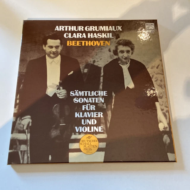 Beethoven sämtliche Sonaten für Klavier u. Violine Arthur Grumiaux Clara Haskil