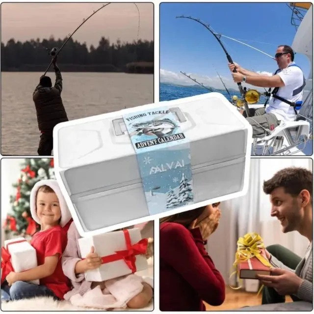 HIGH QUALITY FISHING Tackle Advent Calendar Fishing Lure Set Christmas Gift  $56.63 - PicClick AU