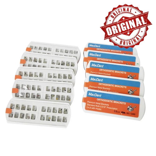 Brackets Orthodontiques Mini/Standard Roth/MBT022 Avec Crochets - Lot Pour Arcs Dentaires, Neuf Chine