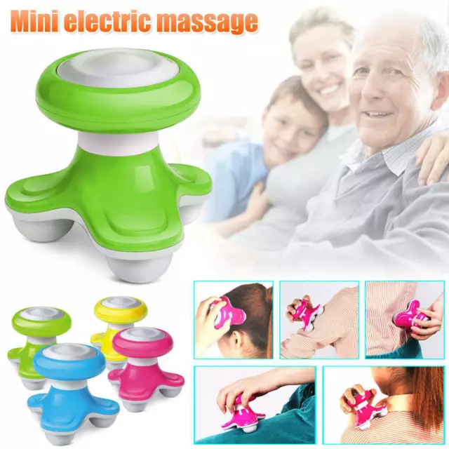 Mini USB Electric Handled Wave Vibrating Massager Full Body Massage, Mix Colors