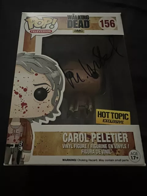 The Walking Dead Bloody Carol #156 Signed Melissa McBride Pop Vinyl