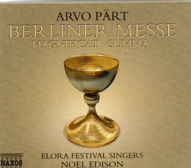 Arvo Part  BERLINER MESSE  etc cd