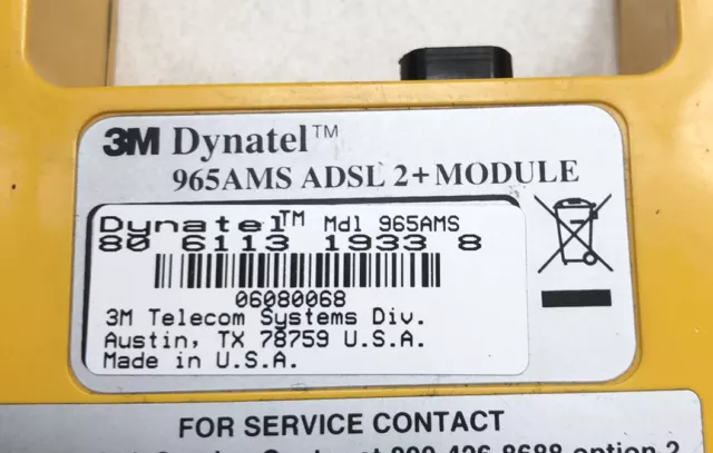 3M Dynatel 965AMS ADSL 2+ Module / MDL / Tested 2