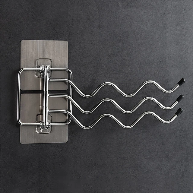 Soporte para toallas estable fuerte soporte de carga soporte de pared soporte para toallas acero inoxidable