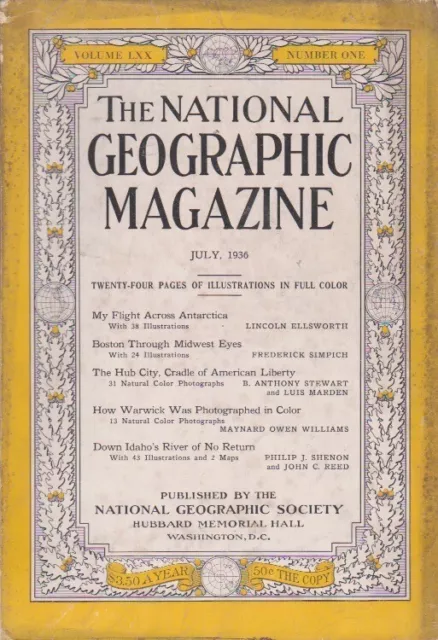 national geographic-JULY 1936-MY FLIGHT ACROSS ANTARCTICA.