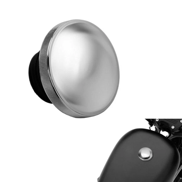 Harley Davidson Triumph Tappo Serbatoio Moto Con Serratura - Cromato E Ventilato Per Harley E Custom - Iguana Parts Sicurezza Carburante Moto - 6