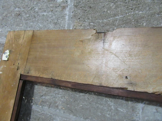 ~ Antique Pantry Door Glass Top ~ 28 X 89.5 ~ Architectural Salvage 11