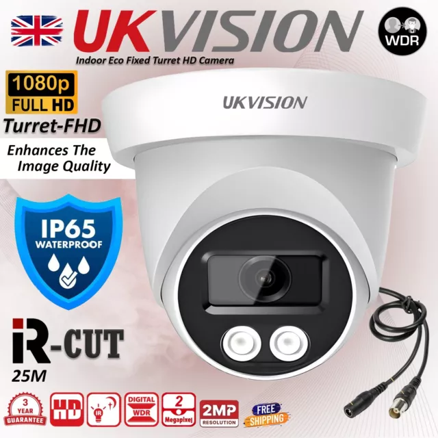 HIKVISION COMPATIBLE Full HD 1080P IR Night Vision Turret Security CCTV Camera