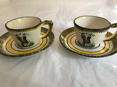 Tasse Ancienne HENRIOT QUIMPER Décor au BRETON 