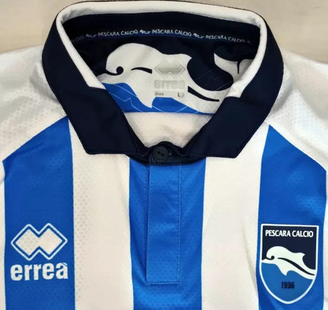 172/14 Errea Maglia Maglietta Gara Home Uomo Pescara Calcio 2018 2019 Serie B 3