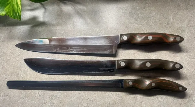Cutco No.1022 8 Butcher Brown Swirl Handle Knife – Jubilee Thrift