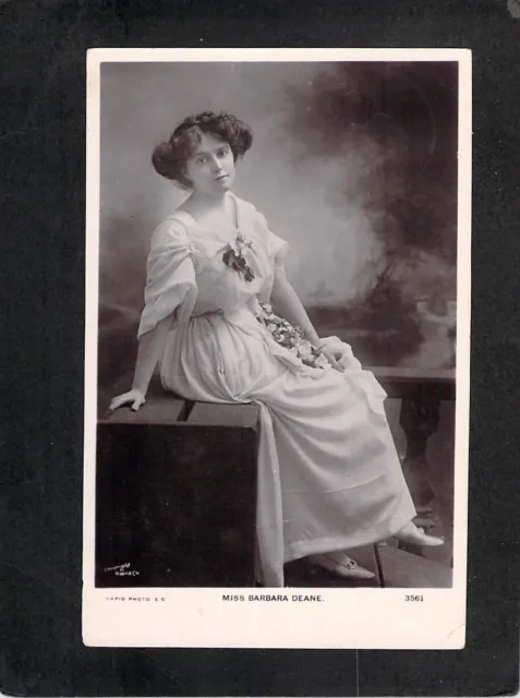 B9342 Glamour Barbara Deane pu1907 to Wilmington Australia vintage postcard