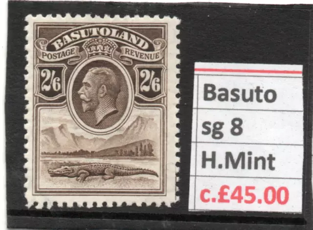 Basutoland GV 1933 2s.6d. sepia sg 8 H.Mint