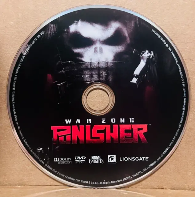 Punisher War Zone (DVD 2008) **DISC ONLY, SHIPS FREE**