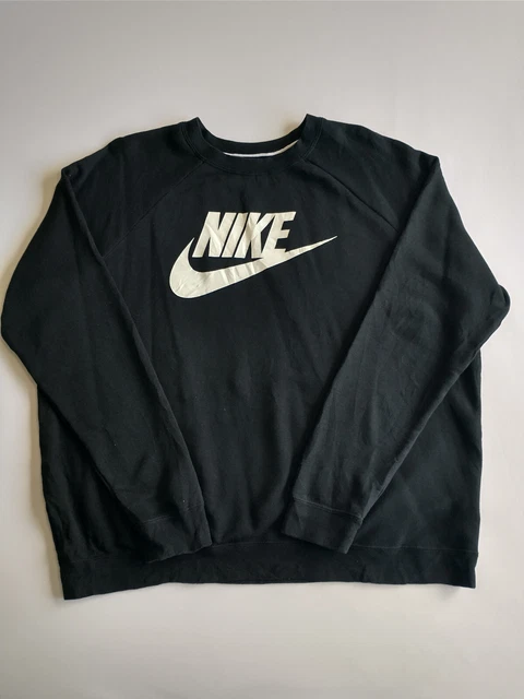 NIKE | Women's Black SW Rally Crew Pullover Sweatshirt Swoosh Logo | XL