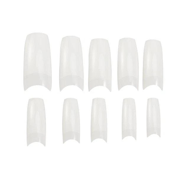 500 pz punte unghie trasparenti manicure finte semi naturali