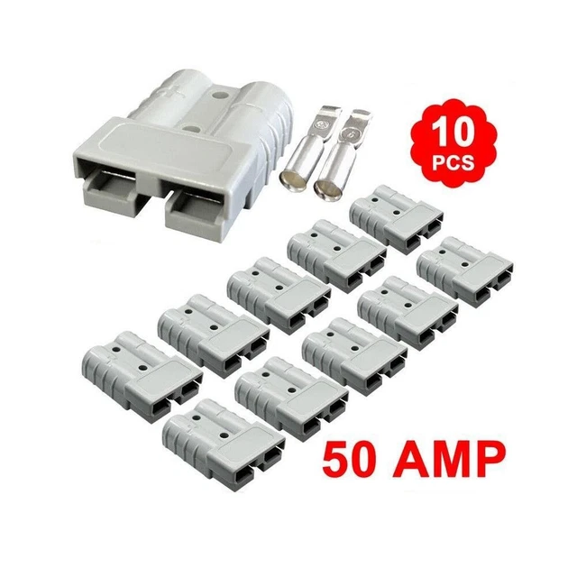 Plug For Anderson Wire & Cable Connectors 12-24V DC 48x37mmx16mm 50 AMP