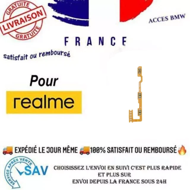 Bouton Power (marche/arrêt) Pour OPPO Realme 8i (RMX3151) - Pièce De Rechange Neuve