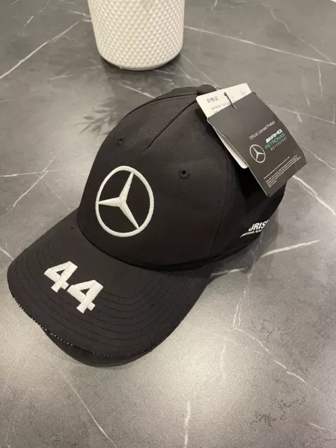 Lewis Hamilton Formula 1 Cap - Black Mercedes Benz Mens Cap 44 AMG Motosport