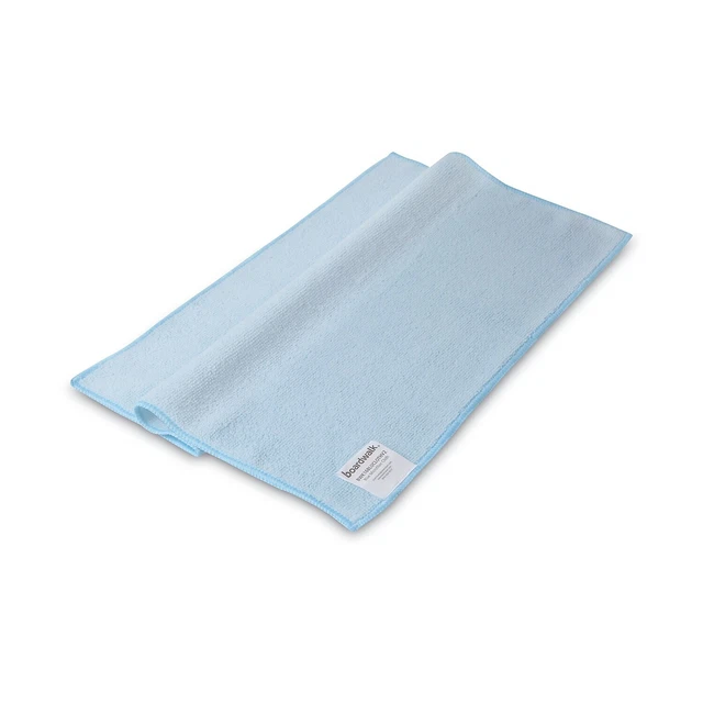 Boardwalk Microfiber Cleaning Cloths 16 x 16 Blue 24/Pack 16BLUCLOTHV2