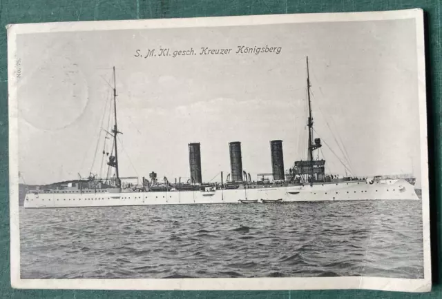 S.M. Kreuzer Königsberg Kiel 1909 Schiff Kriegsschiff