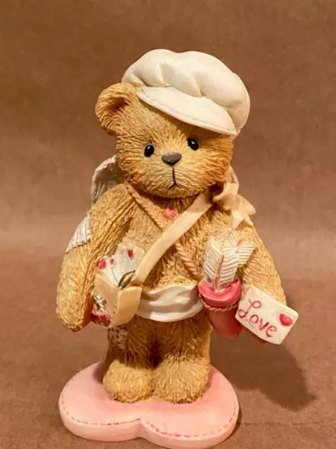 Cherished Teddies Envoyé avec Amour Garçon Ours Cupidon Figurine Box #103551 Bon