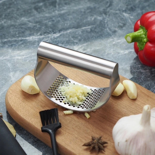 Presse à Ail Manuelle En Acier Inoxydable - Broyeur Hachoir Résistant Pour Cuisine