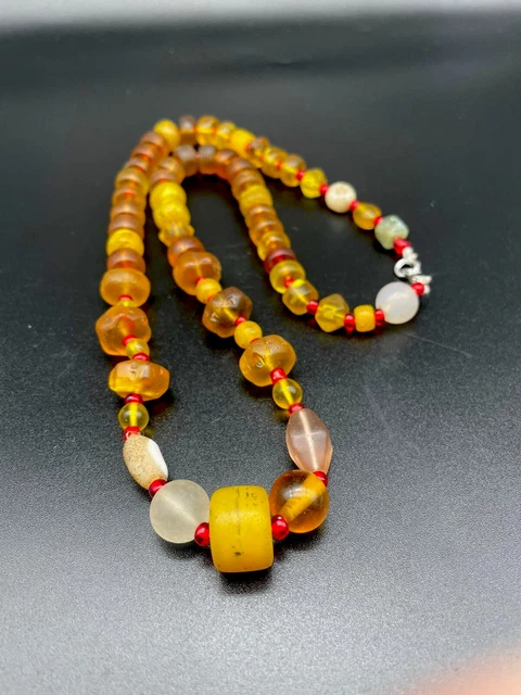 Ancient Roman Greek Sasanian Afghani Antiquity Glass  Ancient Agate Old Beads #A 3