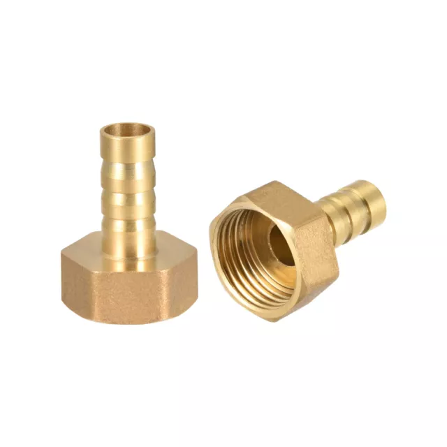 Laiton Barb Tuyau Raccord Connecteur Adaptateur 10mm Barbeléx1/2" G Femelle 2pc