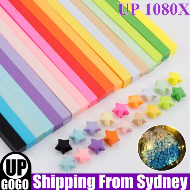 LUCKY STAR PAPER Strips Colorful Sparkling Glitter Origami Star .AU Strips  K0R1 $13.00 - PicClick AU