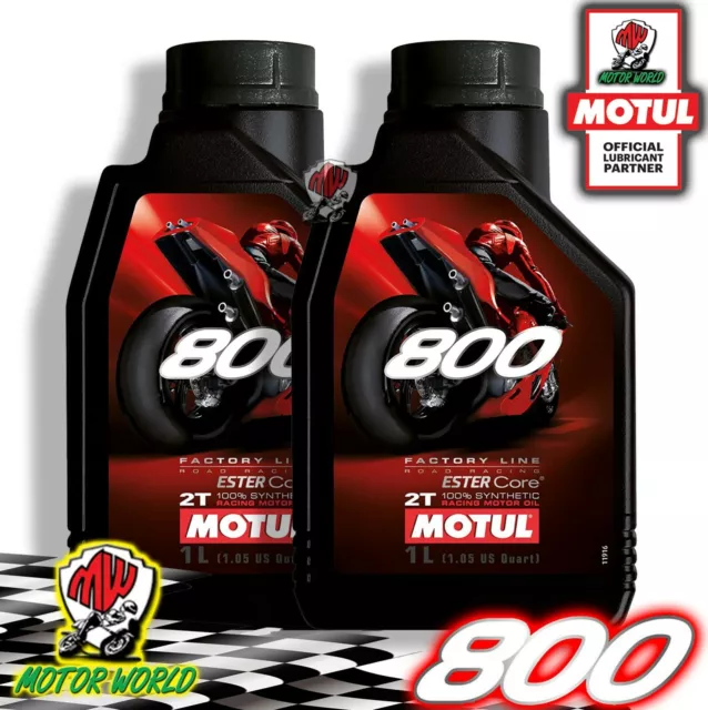VESPA 2T MOTUL 800 FL ROAD RACING blend oil for very high performance  engines 100% synthetic ESTER CARE