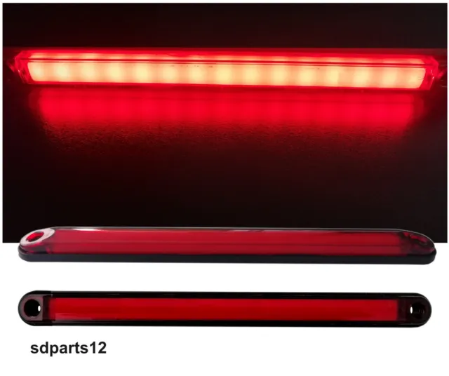 4xLampadina a 15 LED Ambra Luce Ingombro Laterale Colore Rosso Neon Universale