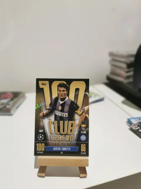 Topps Match Attax Extra 2023/24 2024 Javier Zanetti 100 Club Legend Inter Milan