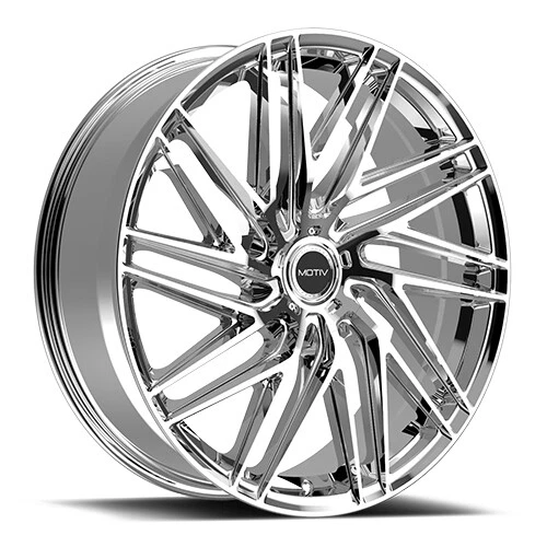(1) 18x8 Motiv Align 429 Chrome | 5x114.3/5x120 | +40 Wheel Rim