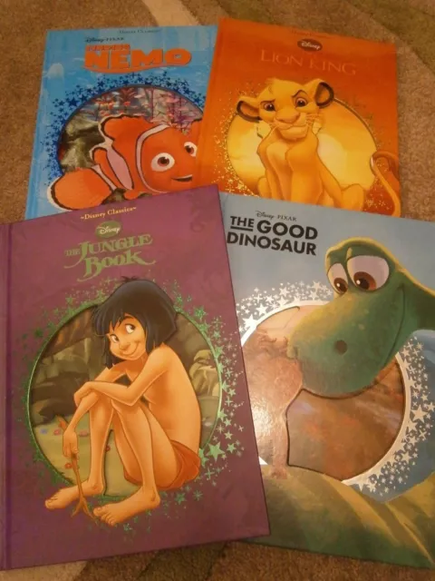 Disney Hardback Book Collection: Nemo, Lion King, Jungle Book, Good Dinosaur