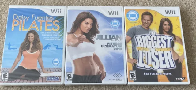 BRAND NEW FACTORY SEALED Nintendo Wii Game Lot Daisy Fuentes Pilates Jillian