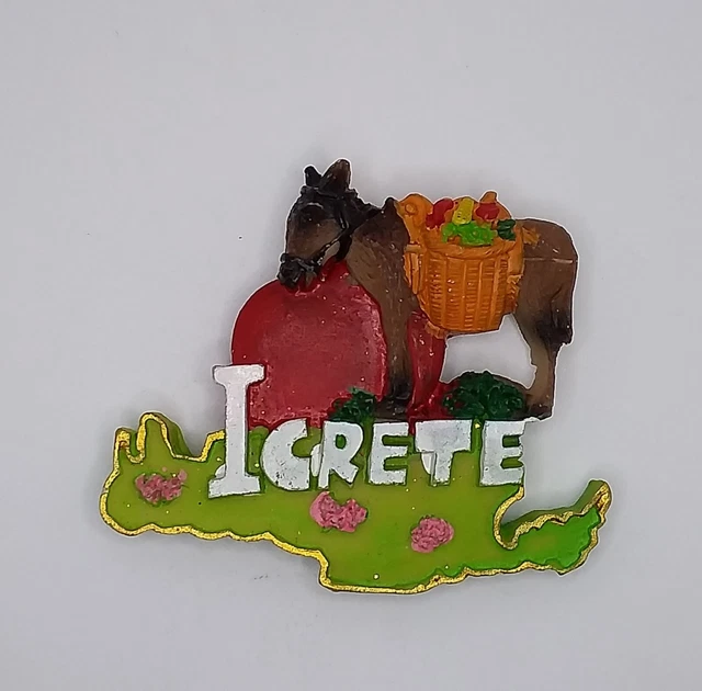 Magnete Calamita Resina Frigo Souvenir Fridge Magnet  Creta Grecia