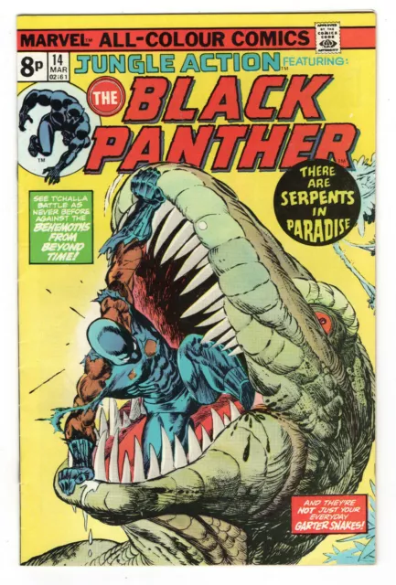 Jungle Action Feat: Black Panther #14 Vol 2 Mar.1975 Bronze Age Marvel📖NM 9.4🆕 2