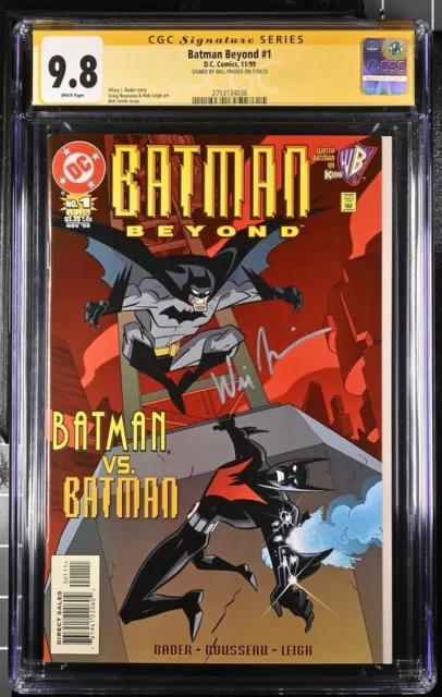Batman Beyond #1 DC Comics CGC Signature Series 9.8 Signed Will Friedle