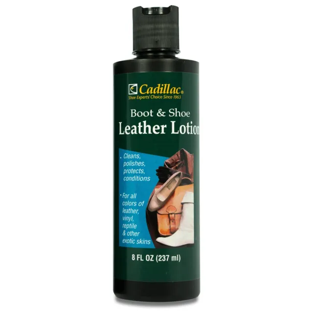 Cadillac Boot and Shoe Leather Lotion 8 Ounces - Cleans Condition