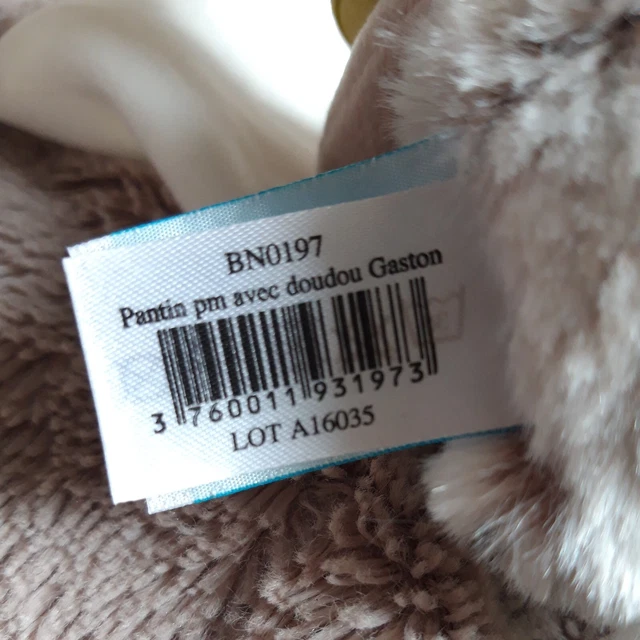 DPD/ DOUDOU BABY NAT' HERISSON Gaston  BLEU VERT MOUCHOIR BLANC ESCARGOT  tbe 6