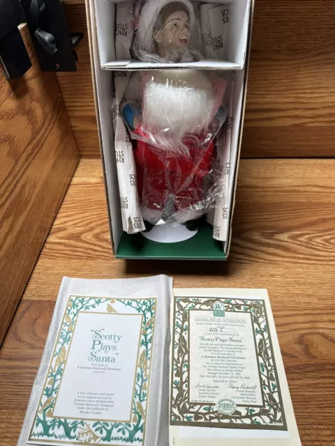 Norman Rockwell Doll Scotty Plays Santa 11" Collector Series # 4610 C NIB