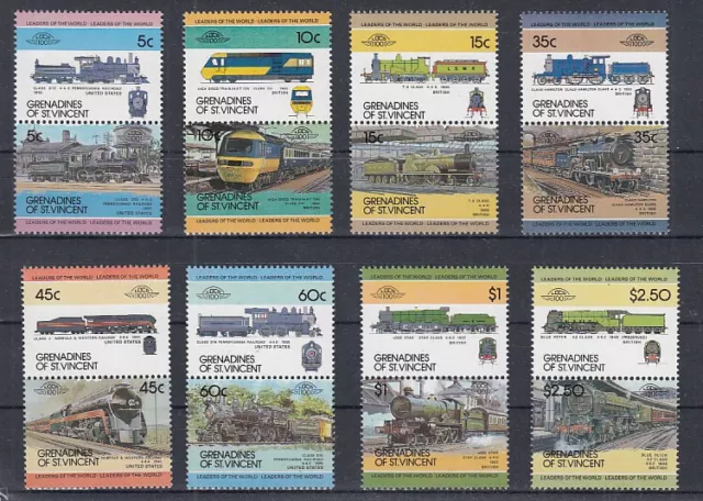 Railway - Locomotives St.Vincent Grenadines 284 - 99 (MNH)