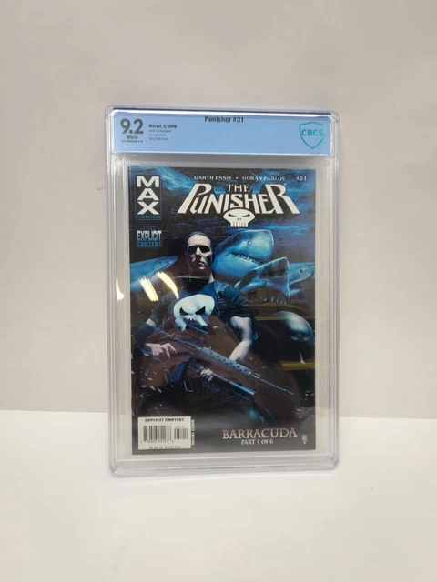 Punisher Comics 31 Max 2006 Key 1st App Barracuda Garth Ennis Grade CBCS 9.2