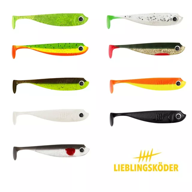 Lieblingsköder Sonderfarben 15,12,5,10 cm,7,5cm Mr Black, Hero, Gummifisch,Köder