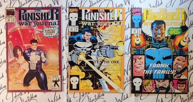 1992-1993 Marvel Comics The Punisher War Journal ◆Mixed Lot of 3◆