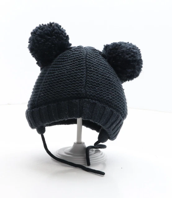 Cappello a bobble blu acrilico Matalan per bambina taglia unica
