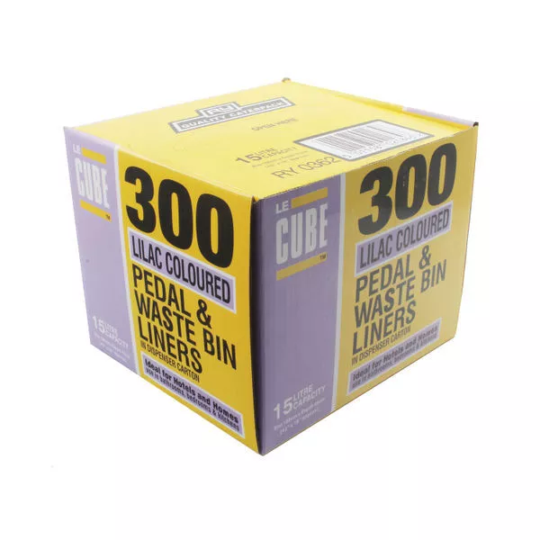 Le Cube (PACK OF 300) Pedal Bin Liner Dispenser 0362 *FREE DELIVERY*