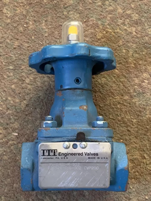 ITT Dia-Flo .75 Dis Cast Iron Diaphragm Valve 75-2401-M-903 606926-16-002 CWP200